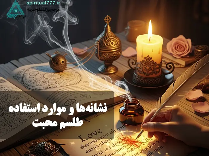 عکس نوشته نشانه‌ها و موارد استفاده طلسم محبت