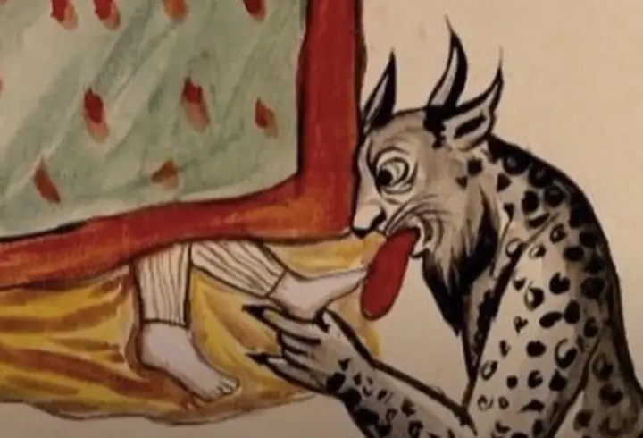 عکس جن پا لیس که در صحرا ها زندگی میکند