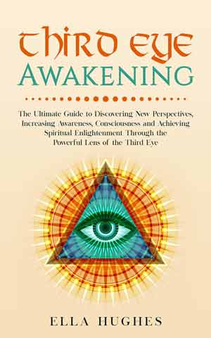 عکس کاور کتاب بیداری چشم سوم از الا هیوز که روی آن عکس چاکرای آجنا درج شده