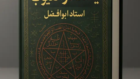 جلد کتاب یا ستار العیوب استاد ابوالفضل طراحی شده